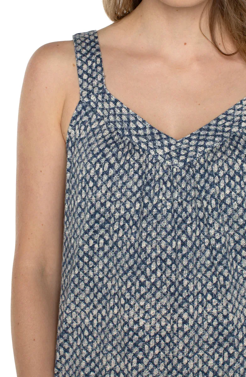 SLVLS VNK TANK W SMOCKING
