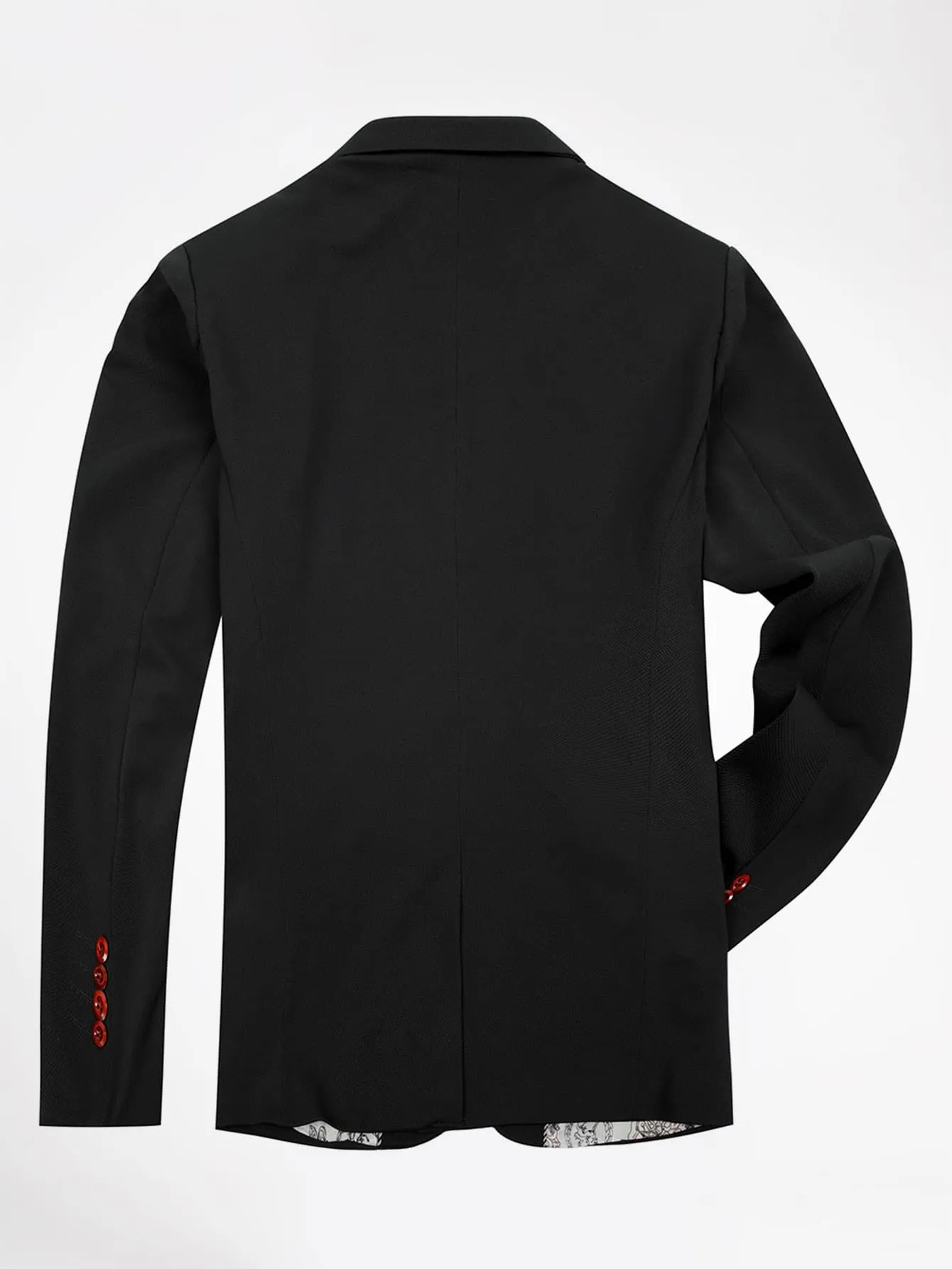 Split Hem Button Detail Cuff Blazer