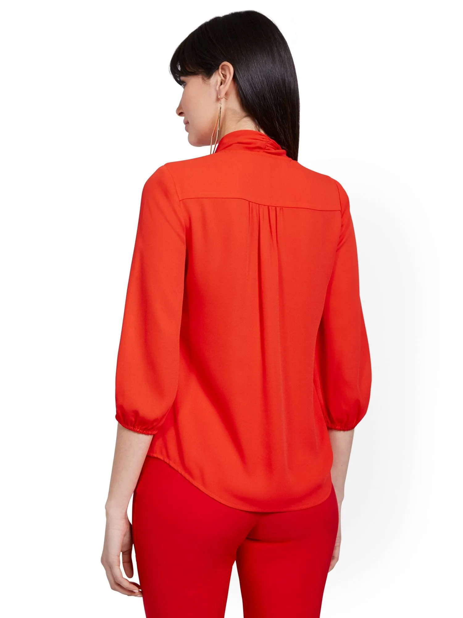 Tall Bow Accent Blouse