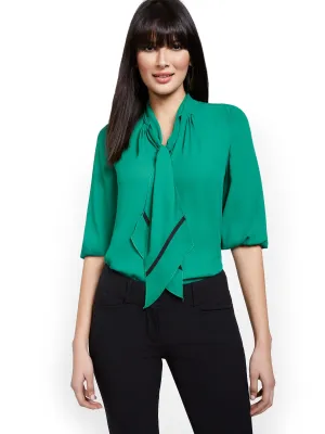 Tall Bow Accent Blouse