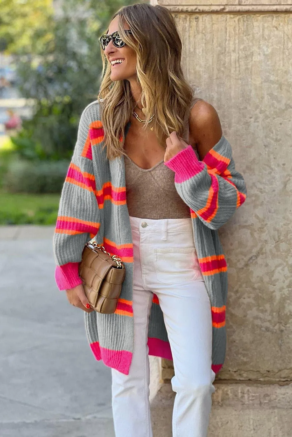 Tania Ribbed Long Sleeve Cardigan