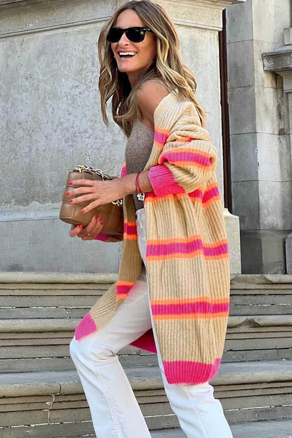 Tania Ribbed Long Sleeve Cardigan