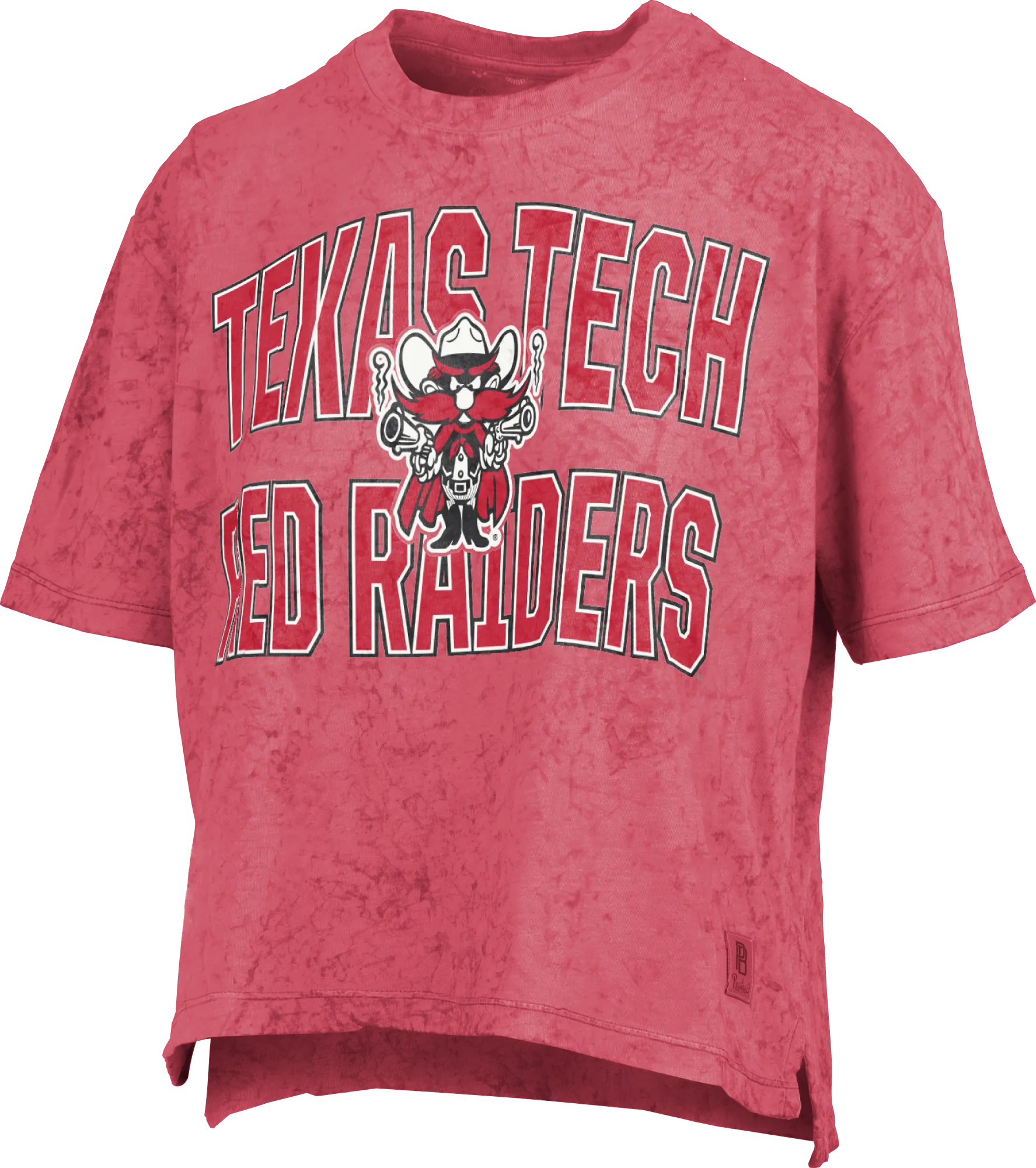 Texas Tech Pressbox "Maxima Ocean Reef" Sun Wash Crop Top
