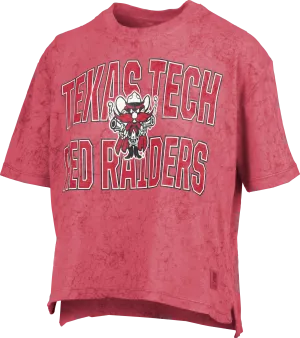 Texas Tech Pressbox "Maxima Ocean Reef" Sun Wash Crop Top