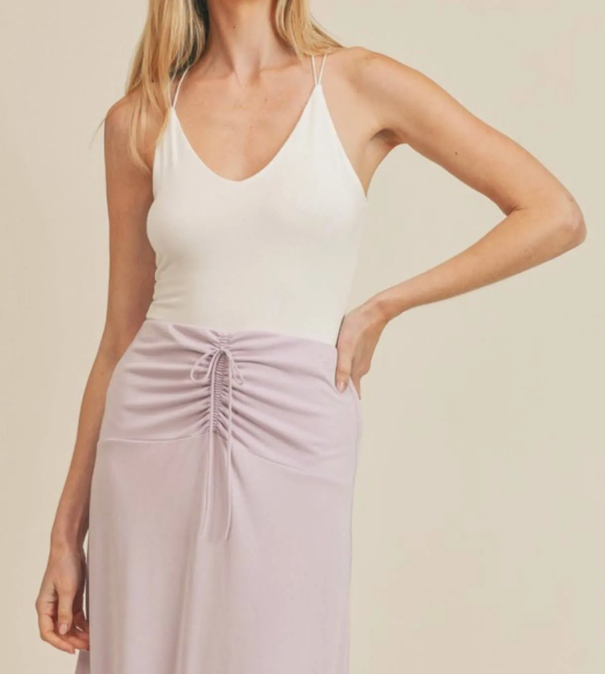 The Lexi Bodysuit: V-Neck X-Back Bodysuit