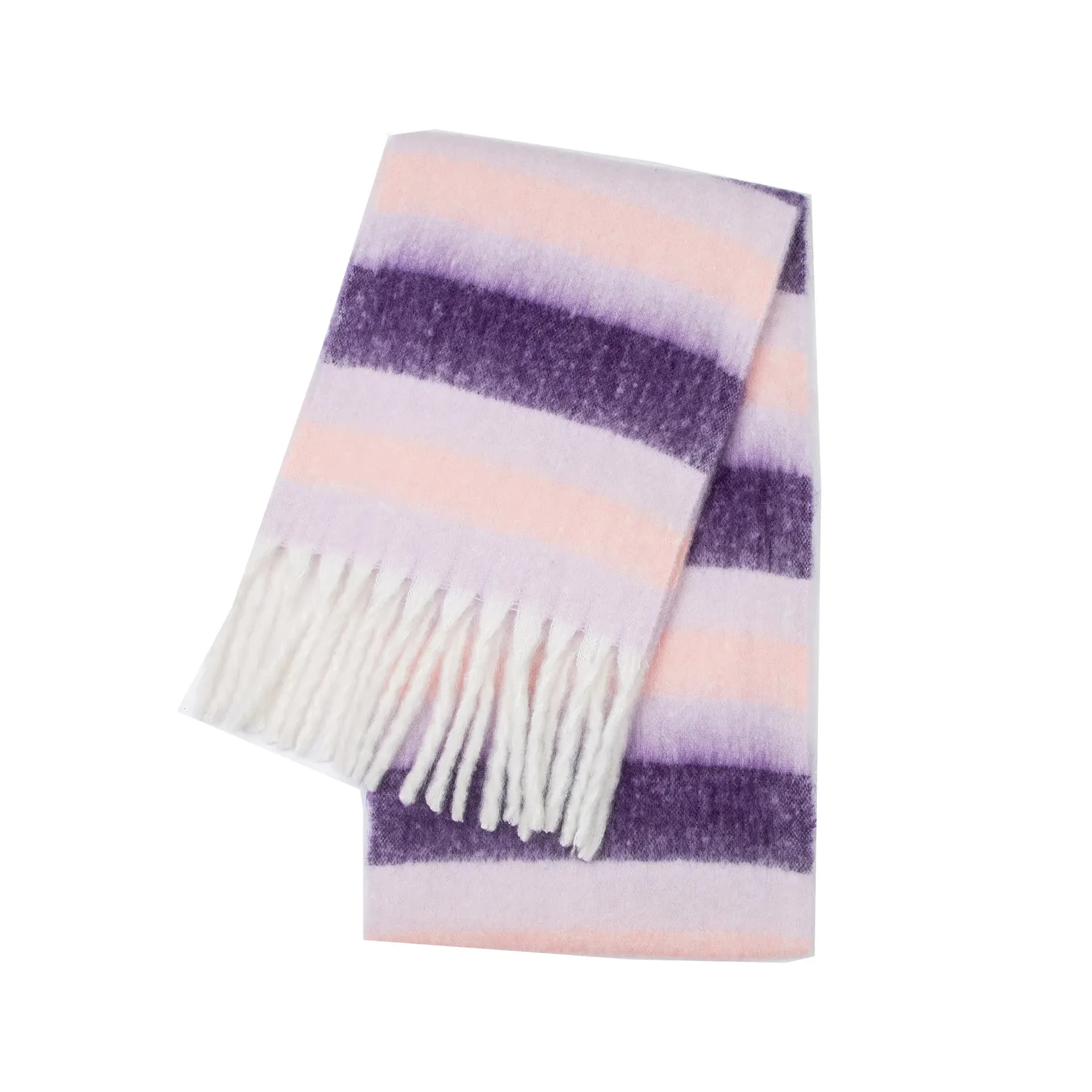 Thick Warm Cashmere Blend Cheque Scarf