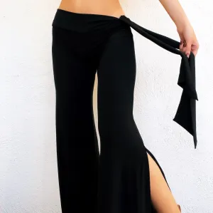 Vintage Stretchy Black Flare Pants