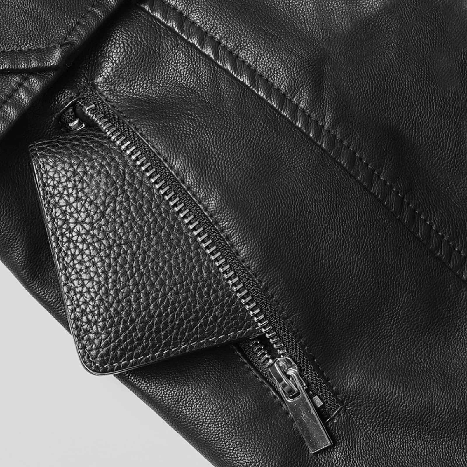 Women’s Slim Hooded Real Leather Jacket By TJS