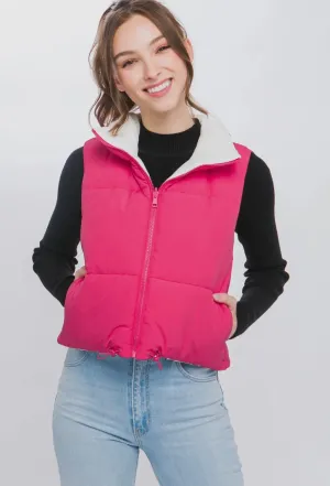 Woven Solid Reversible Vest